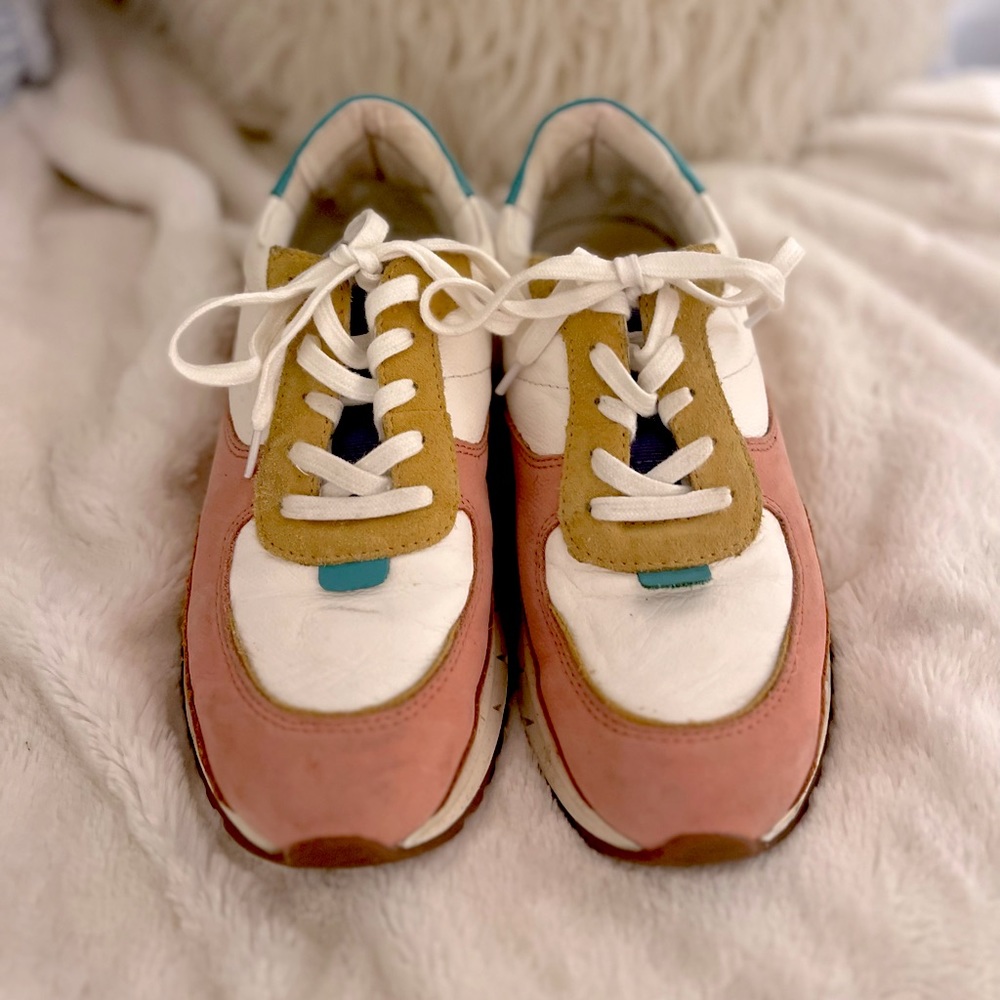 Madewell multi color sneakers size 7! gently worn and in good condition.